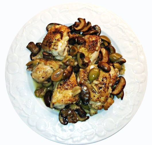 Chicken with Olives and Mushrooms