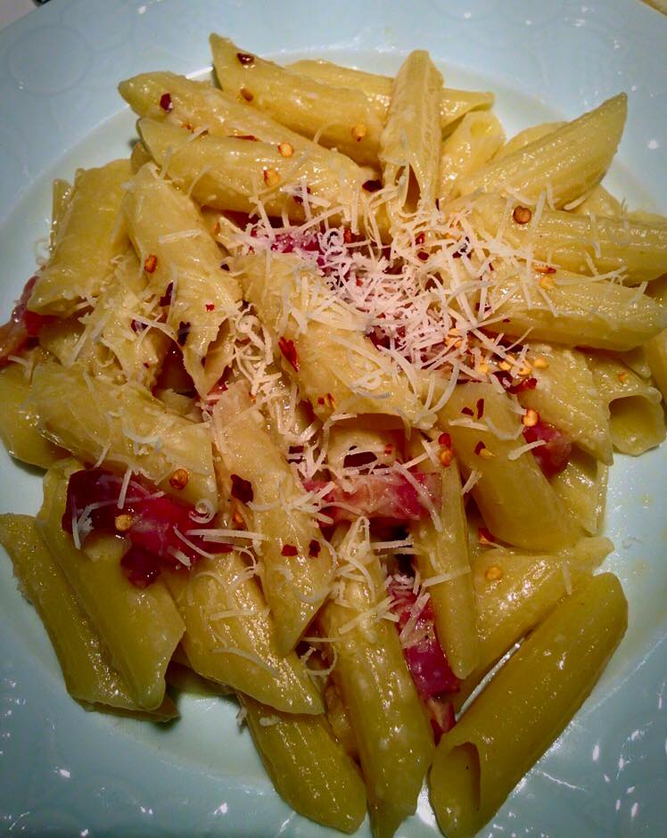 Penne with Pancetta, Olive Oil and Garlic | MamaMancini&amp;#39;s Original ...