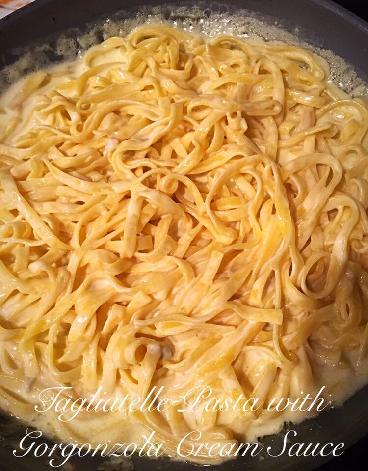 Pasta with Gorgonzola Cream Sauce Recipe