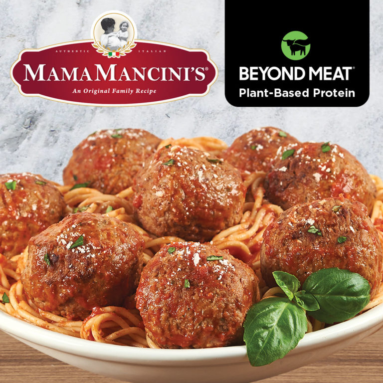 Italian Style Sauce And Plant Based Meatballs Made With Beyond Meat