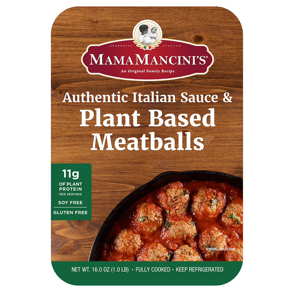 16oz plant based meatball-01 | MamaMancini's Original Family Recipe