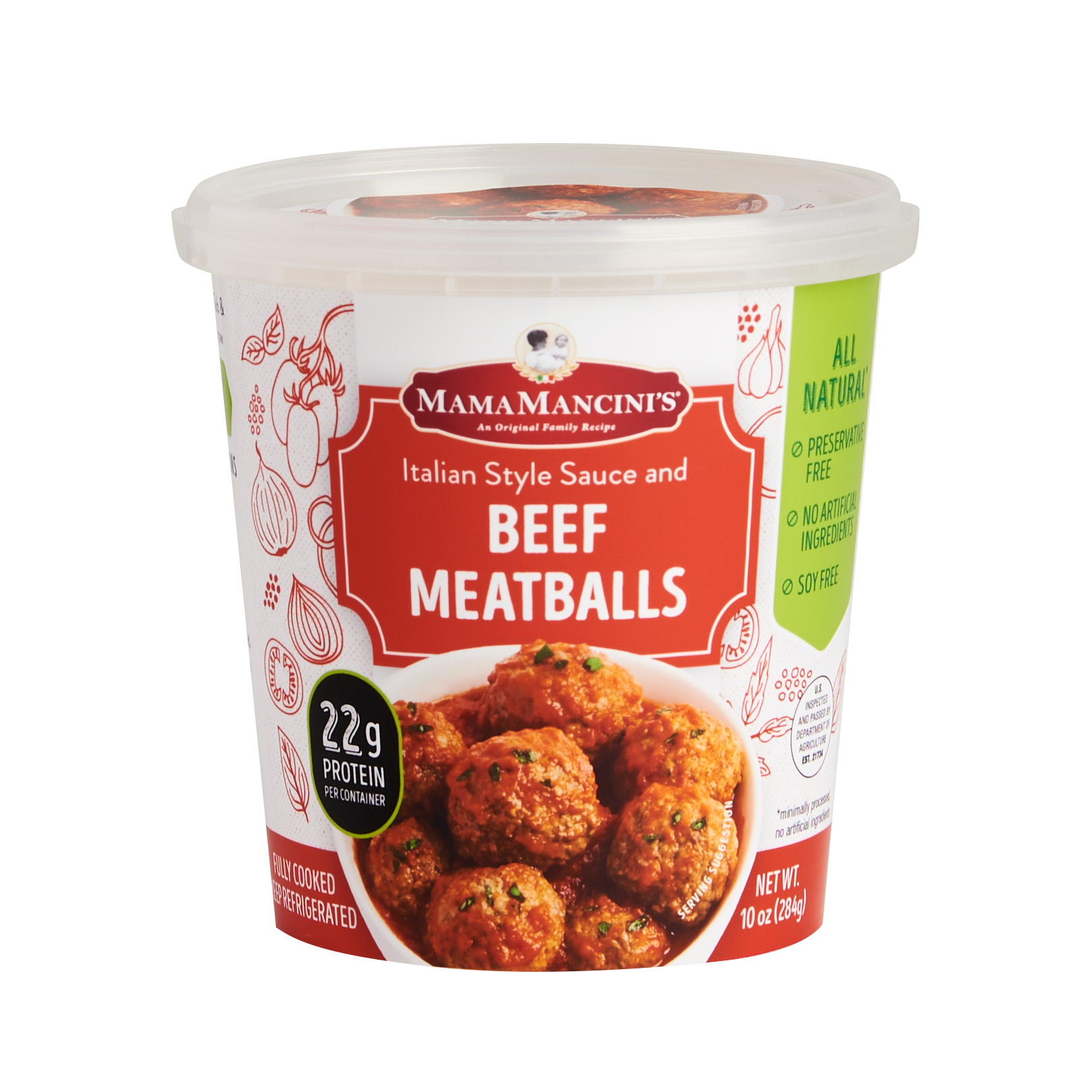 Beef Meatballs in a Cup
